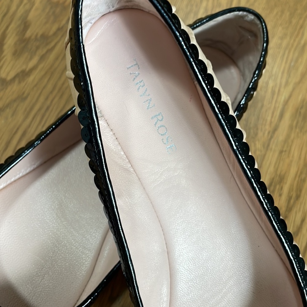 Taryn Rose Bambi Cap-Toe Ballerina Flat. - Picture 4 of 9